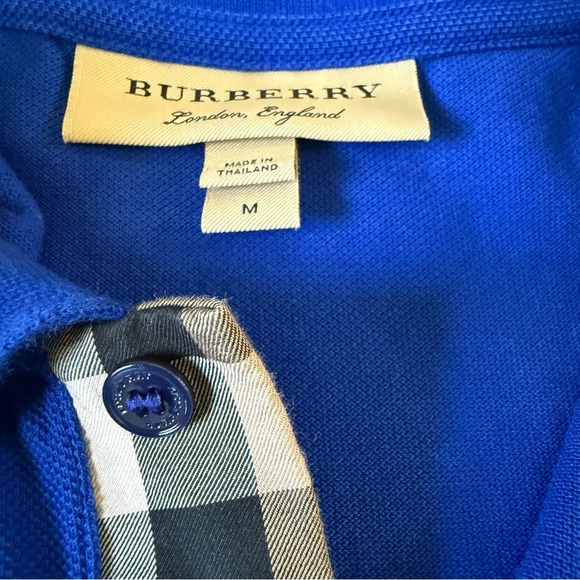 Burberry Blue Polo Shirt - Picture 6 of 11